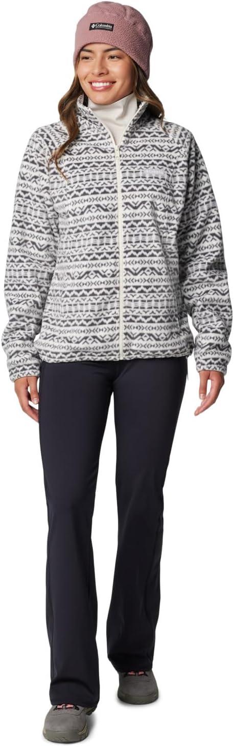imageColumbia womens Benton Springs Printed Full ZipChalk Madras Tonal