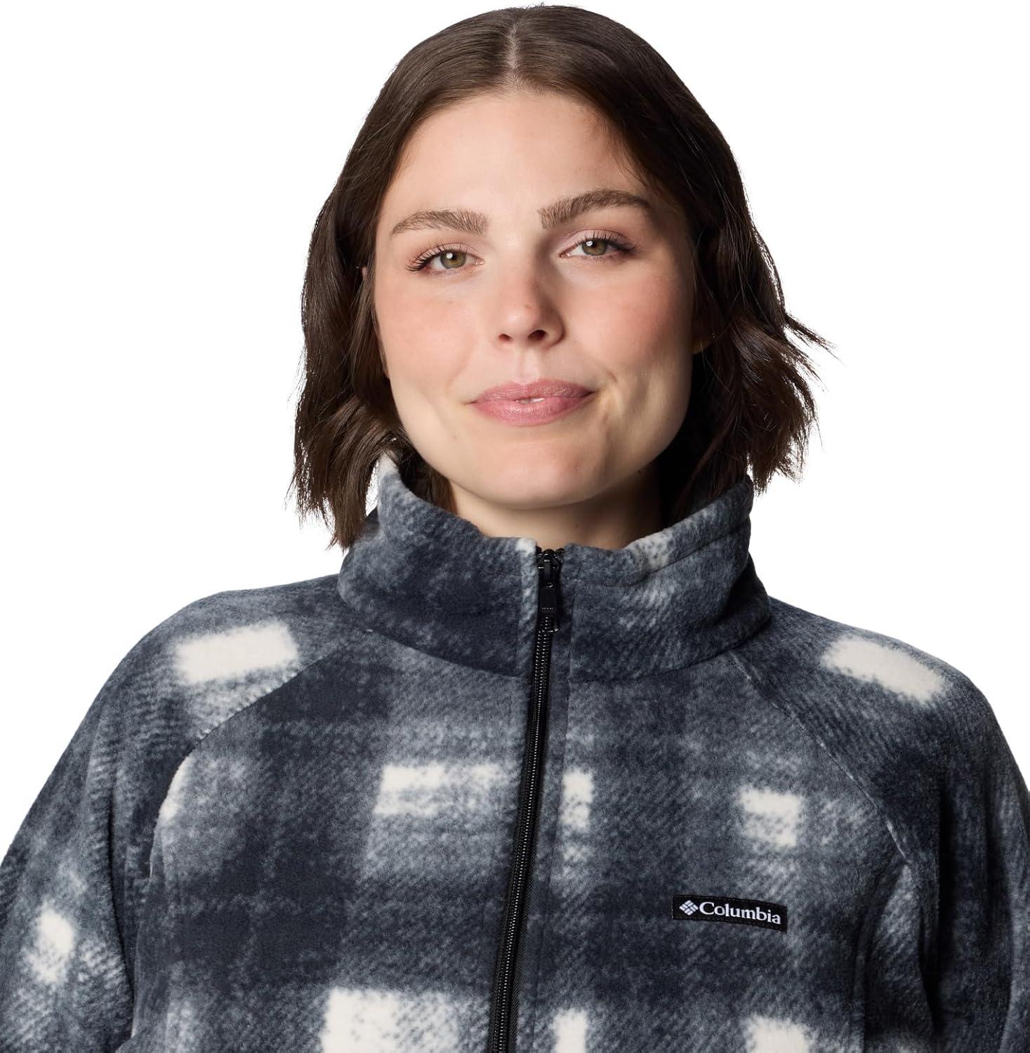 imageColumbia womens Benton Springs Printed Full ZipChalk Omblur Tonal