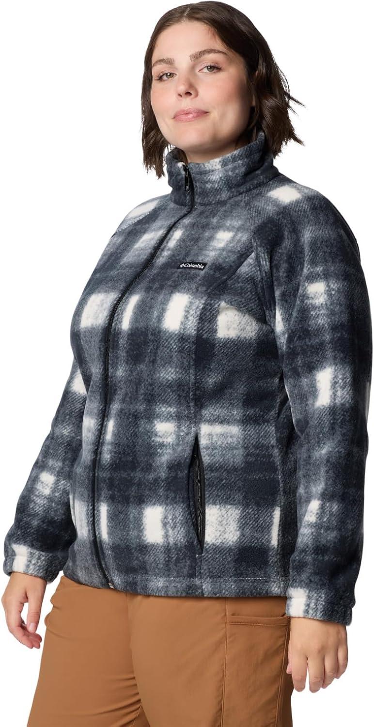 imageColumbia womens Benton Springs Printed Full ZipChalk Omblur Tonal