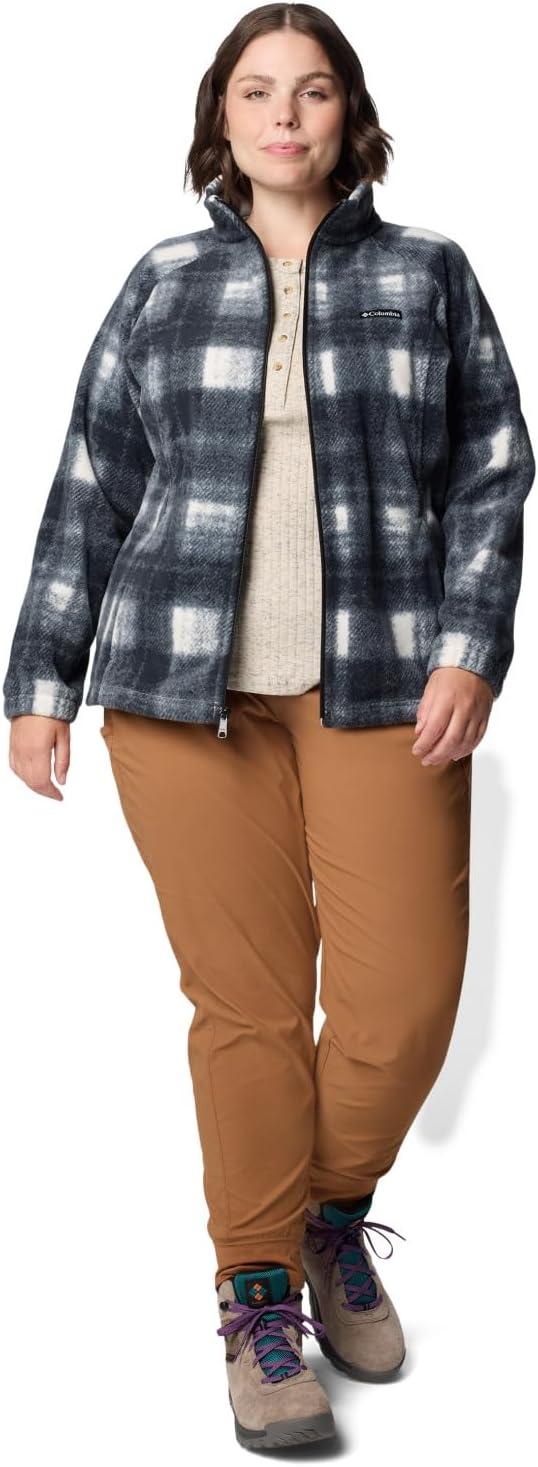 imageColumbia womens Benton Springs Printed Full ZipChalk Omblur Tonal