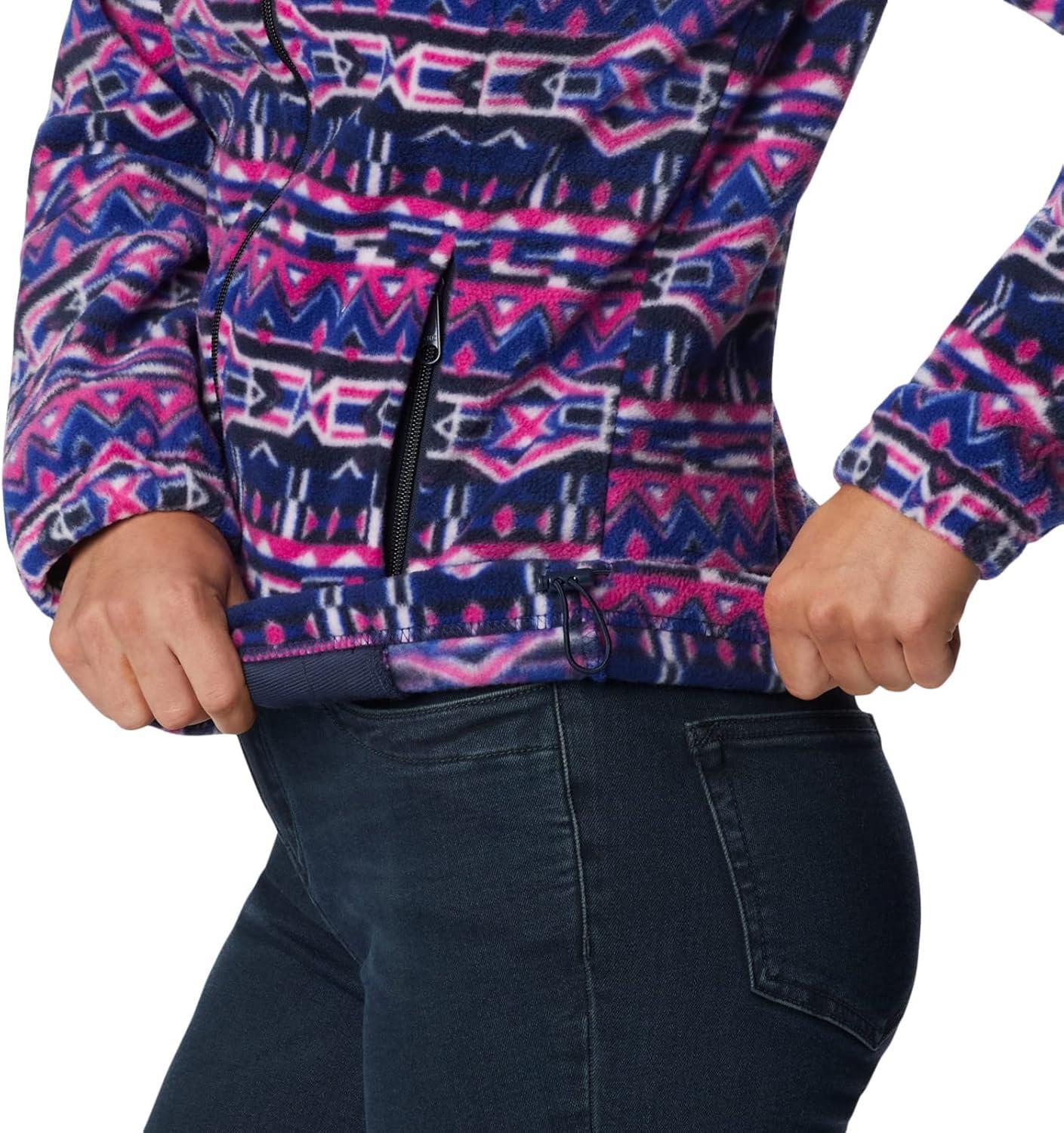 imageColumbia womens Benton Springs Printed Full ZipDark Sapphire 80s Stripe