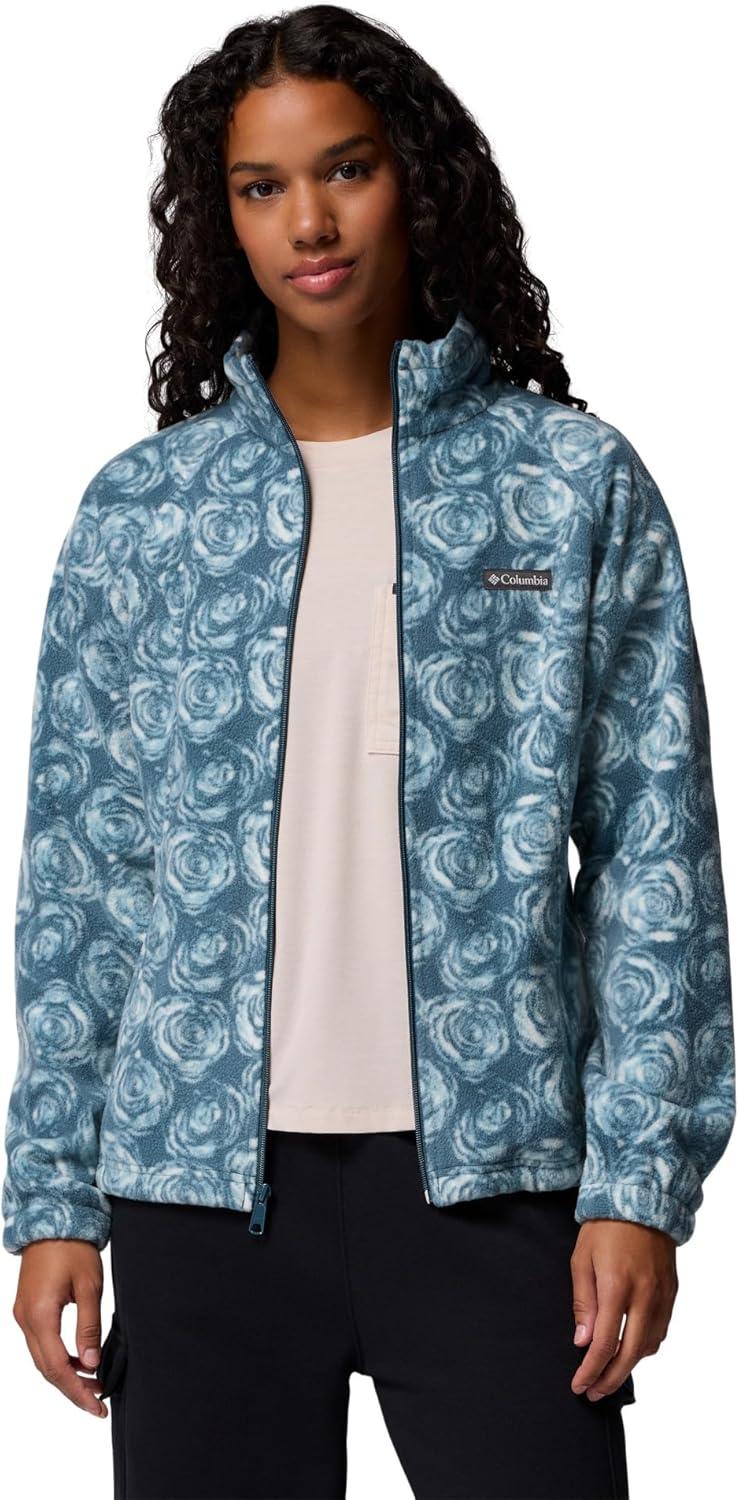 imageColumbia womens Benton Springs Printed Full ZipEverblue Rose City