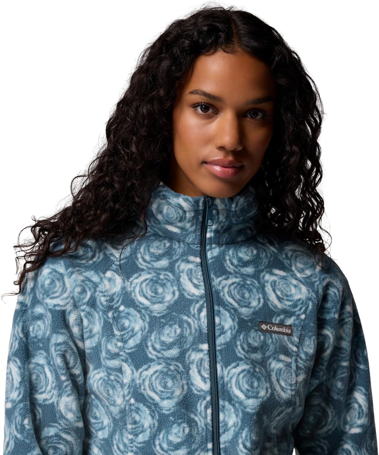 imageColumbia womens Benton Springs Printed Full ZipEverblue Rose City
