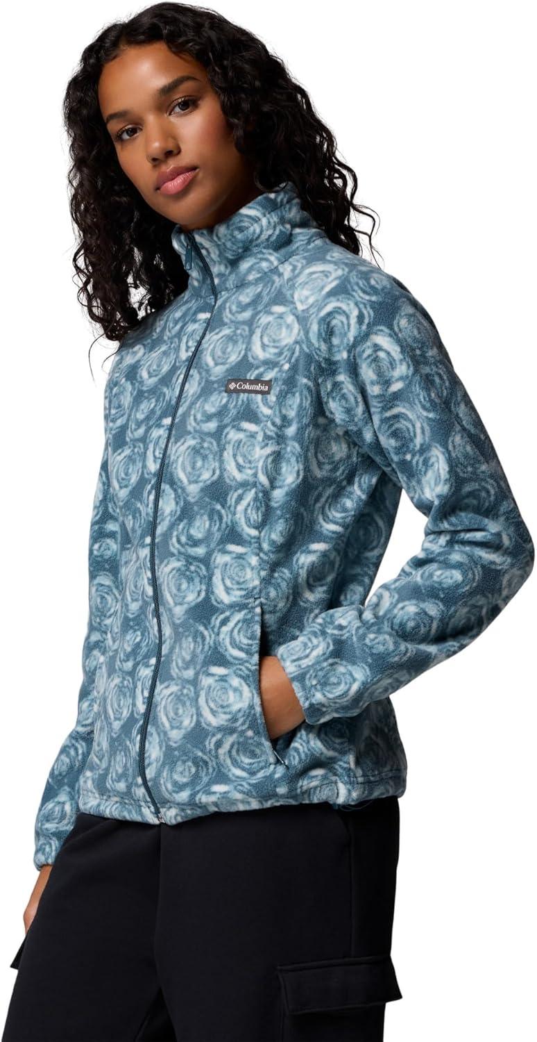 imageColumbia womens Benton Springs Printed Full ZipEverblue Rose City