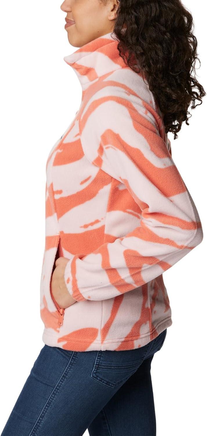 imageColumbia womens Benton Springs Printed Full ZipFaded Peach Snowdrifts Tonal