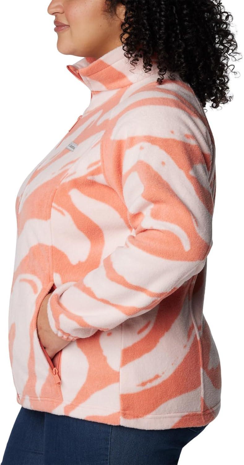 imageColumbia womens Benton Springs Printed Full ZipFaded Peach Snowdrifts Tonal