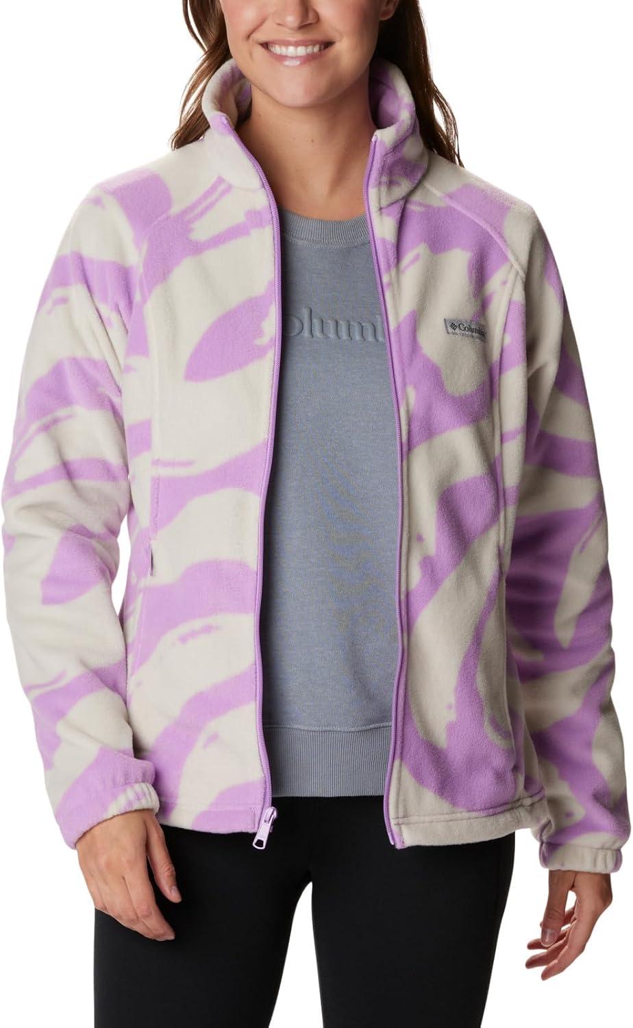 imageColumbia womens Benton Springs Printed Full ZipGumdrop Snowdrifts Tonal