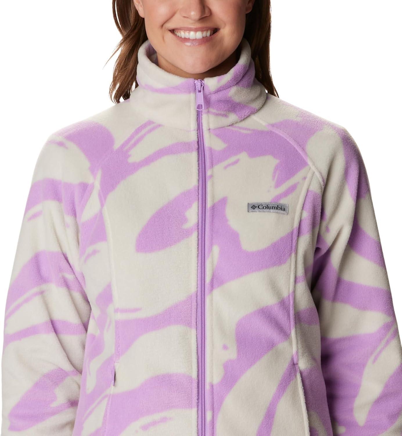 imageColumbia womens Benton Springs Printed Full ZipGumdrop Snowdrifts Tonal