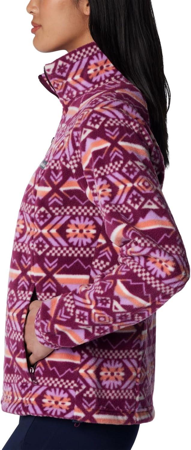 imageColumbia womens Benton Springs Printed Full ZipMarionberry Checkered Peaks