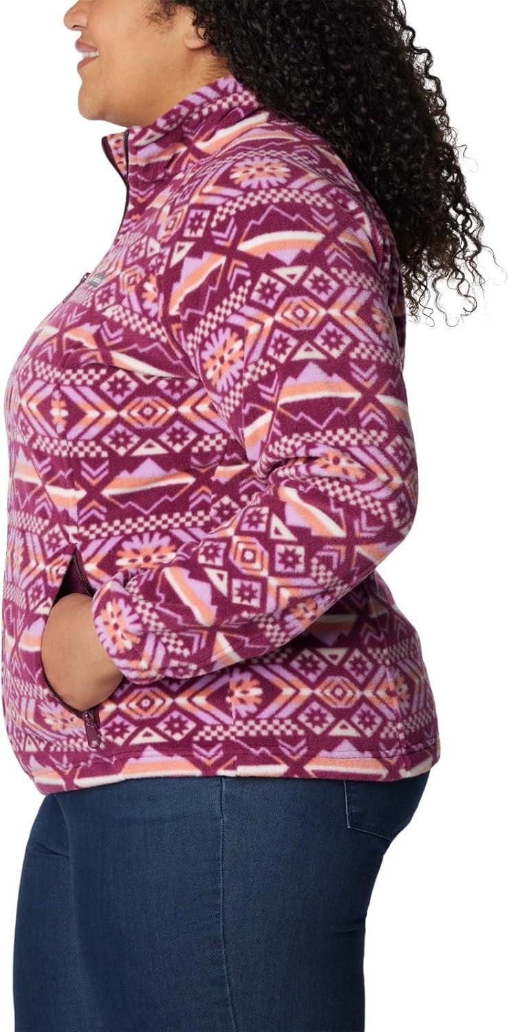 imageColumbia womens Benton Springs Printed Full ZipMarionberry Checkered Peaks