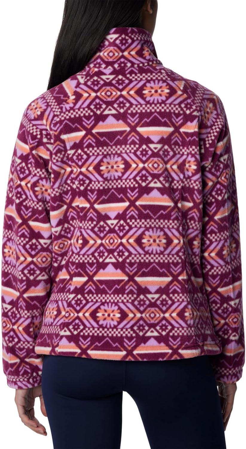 imageColumbia womens Benton Springs Printed Full ZipMarionberry Checkered Peaks