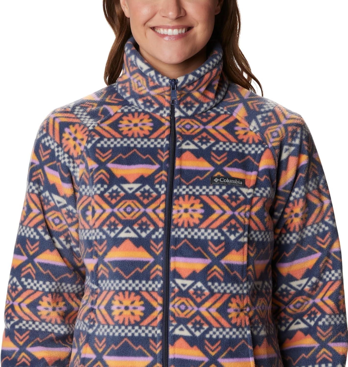 imageColumbia womens Benton Springs Printed Full ZipNocturnal Checkered Peaks