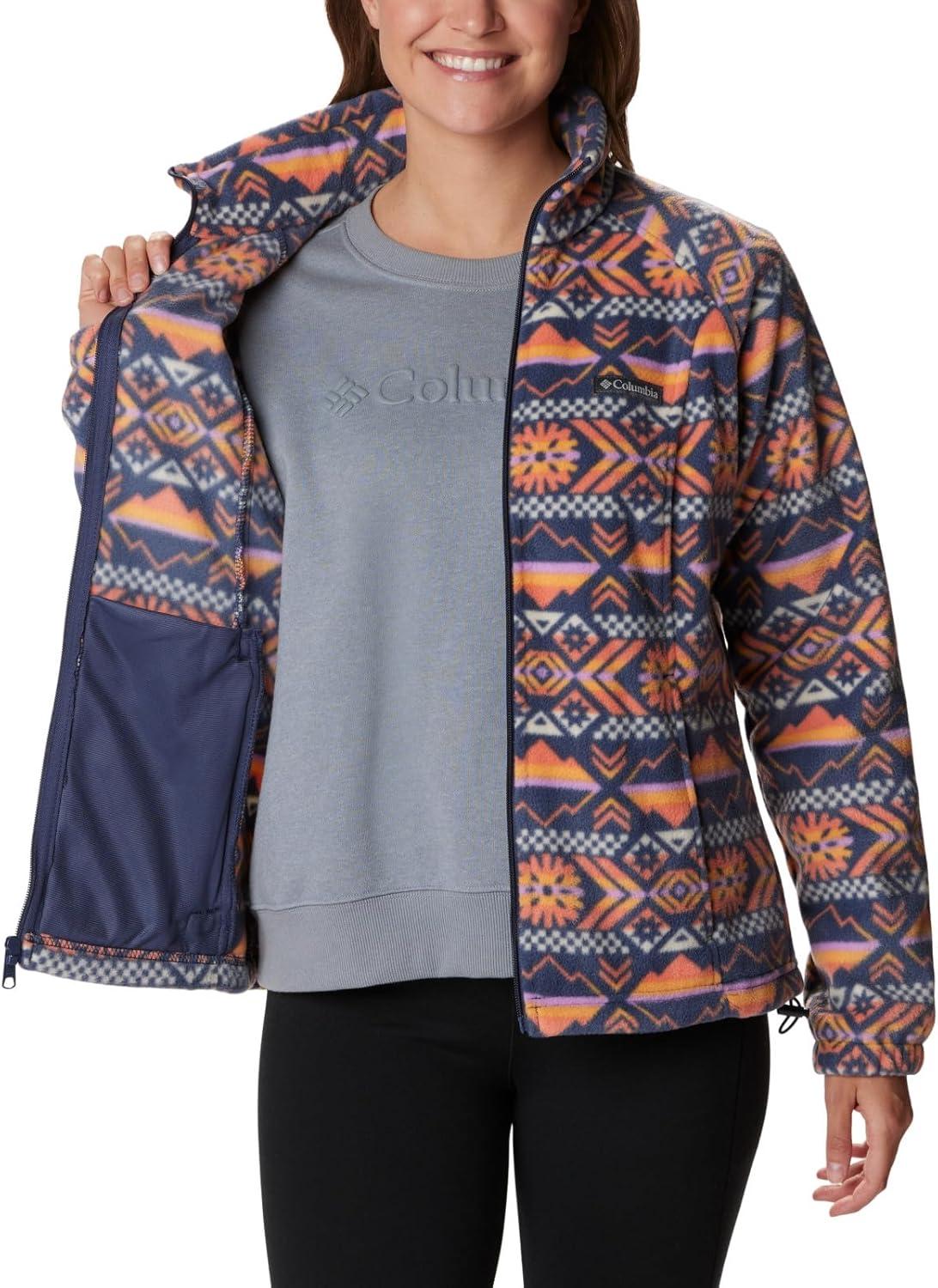 imageColumbia womens Benton Springs Printed Full ZipNocturnal Checkered Peaks