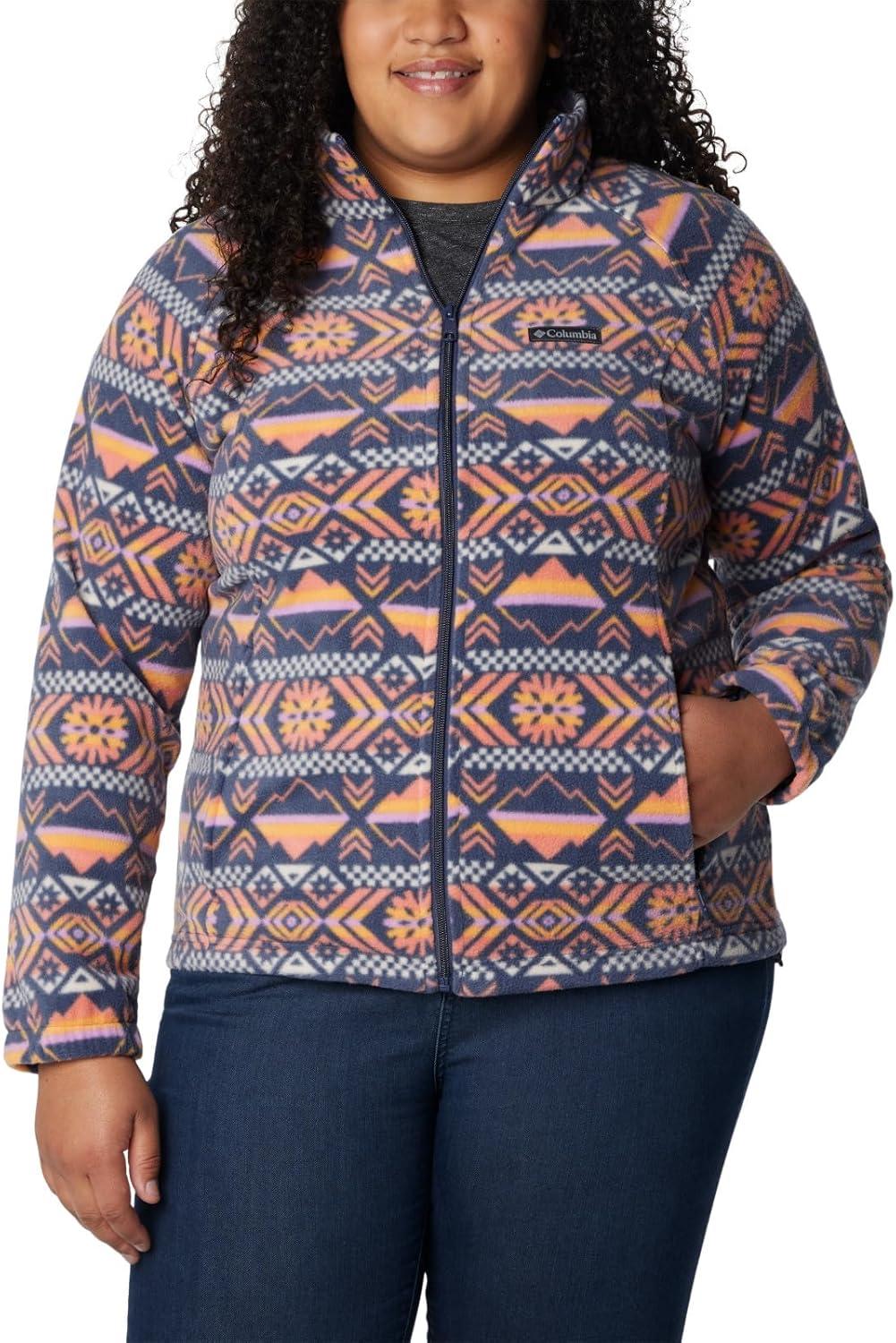 imageColumbia womens Benton Springs Printed Full ZipNocturnal Checkered Peaks