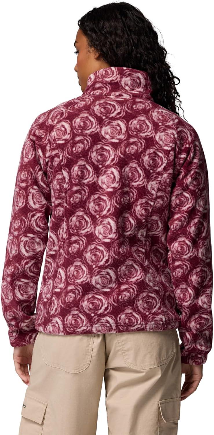 imageColumbia womens Benton Springs Printed Full ZipRich Wine Rose City