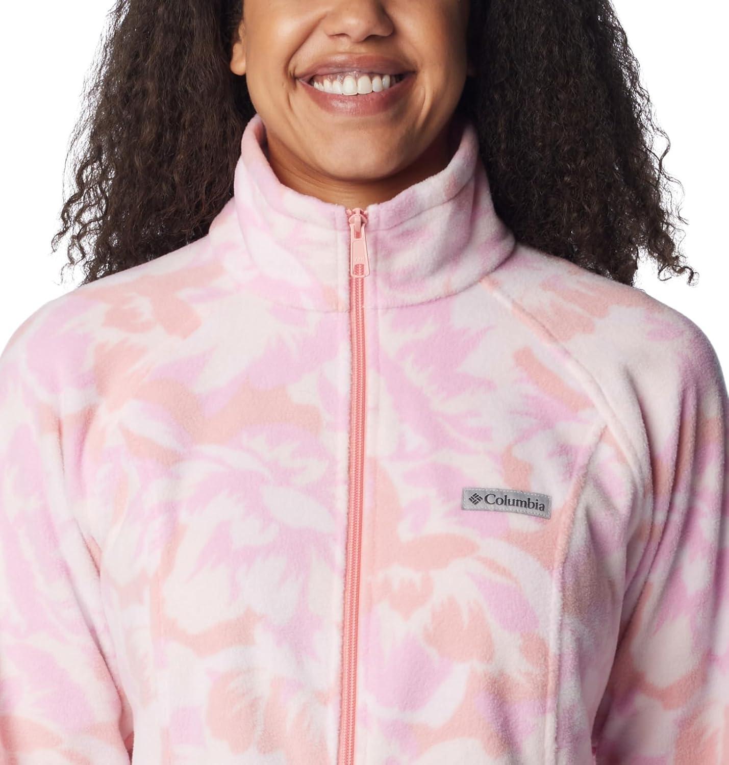 imageColumbia womens Benton Springs Printed Full ZipSalmon Rose Peonies