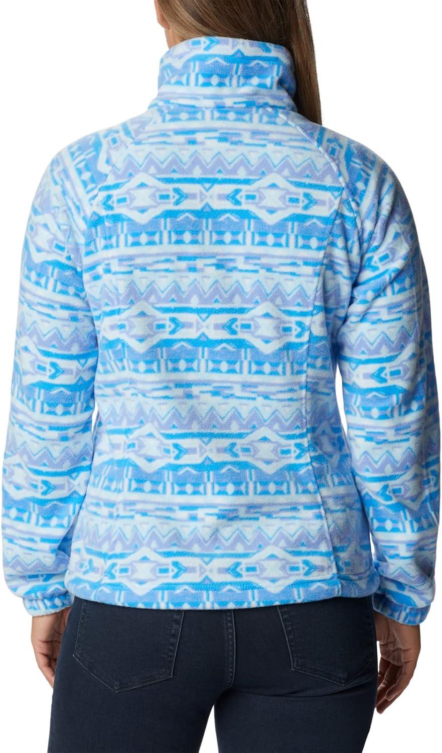 imageColumbia womens Benton Springs Printed Full ZipSerenity 80s Stripe