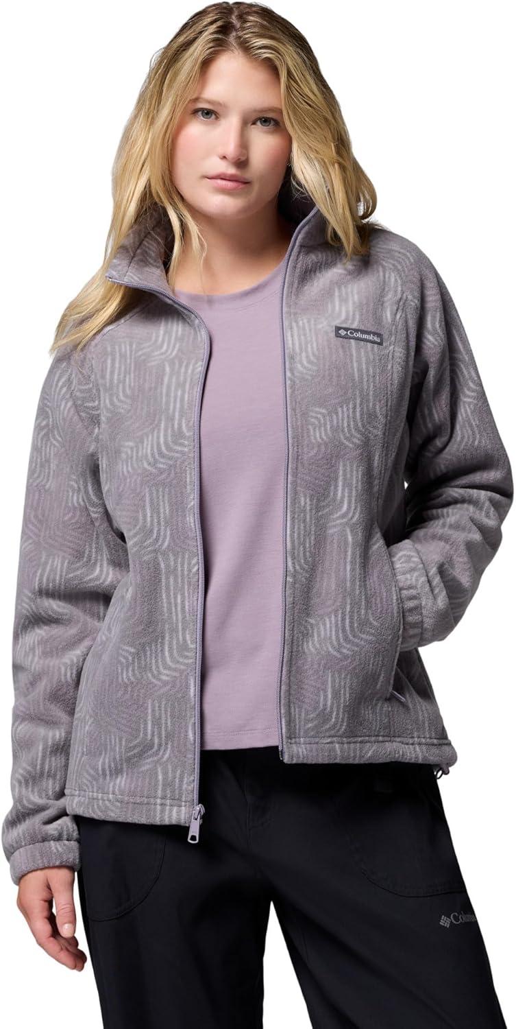 imageColumbia womens Benton Springs Printed Full ZipShale Purple Flowfalls