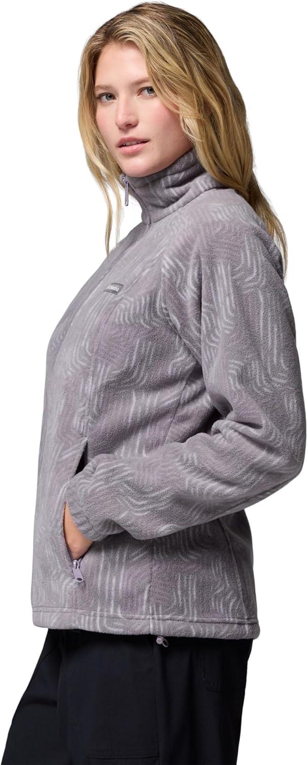 imageColumbia womens Benton Springs Printed Full ZipShale Purple Flowfalls