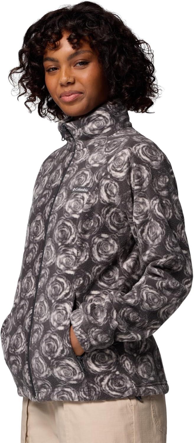 imageColumbia womens Benton Springs Printed Full ZipShark Rose City