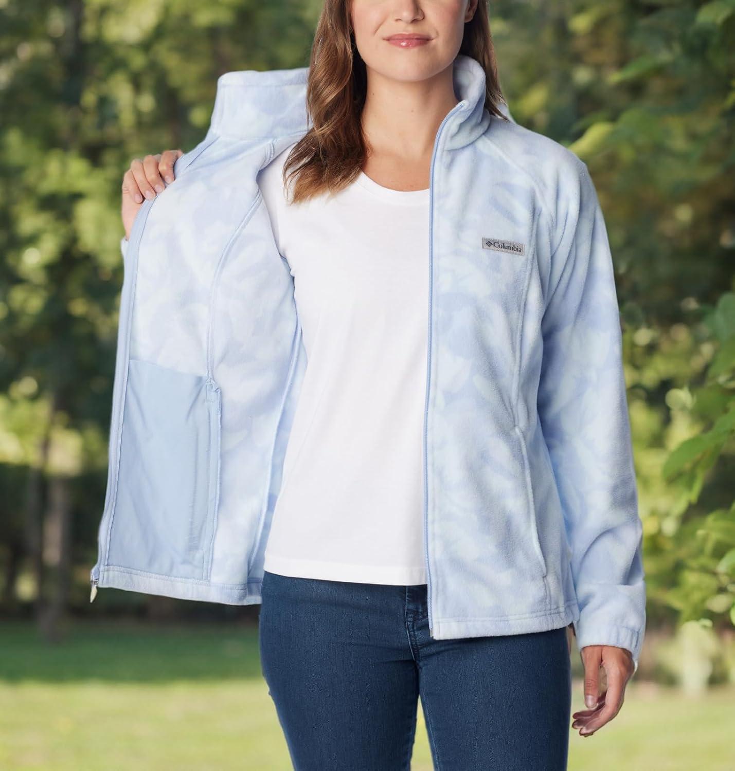 imageColumbia womens Benton Springs Printed Full ZipWhisper Peonies
