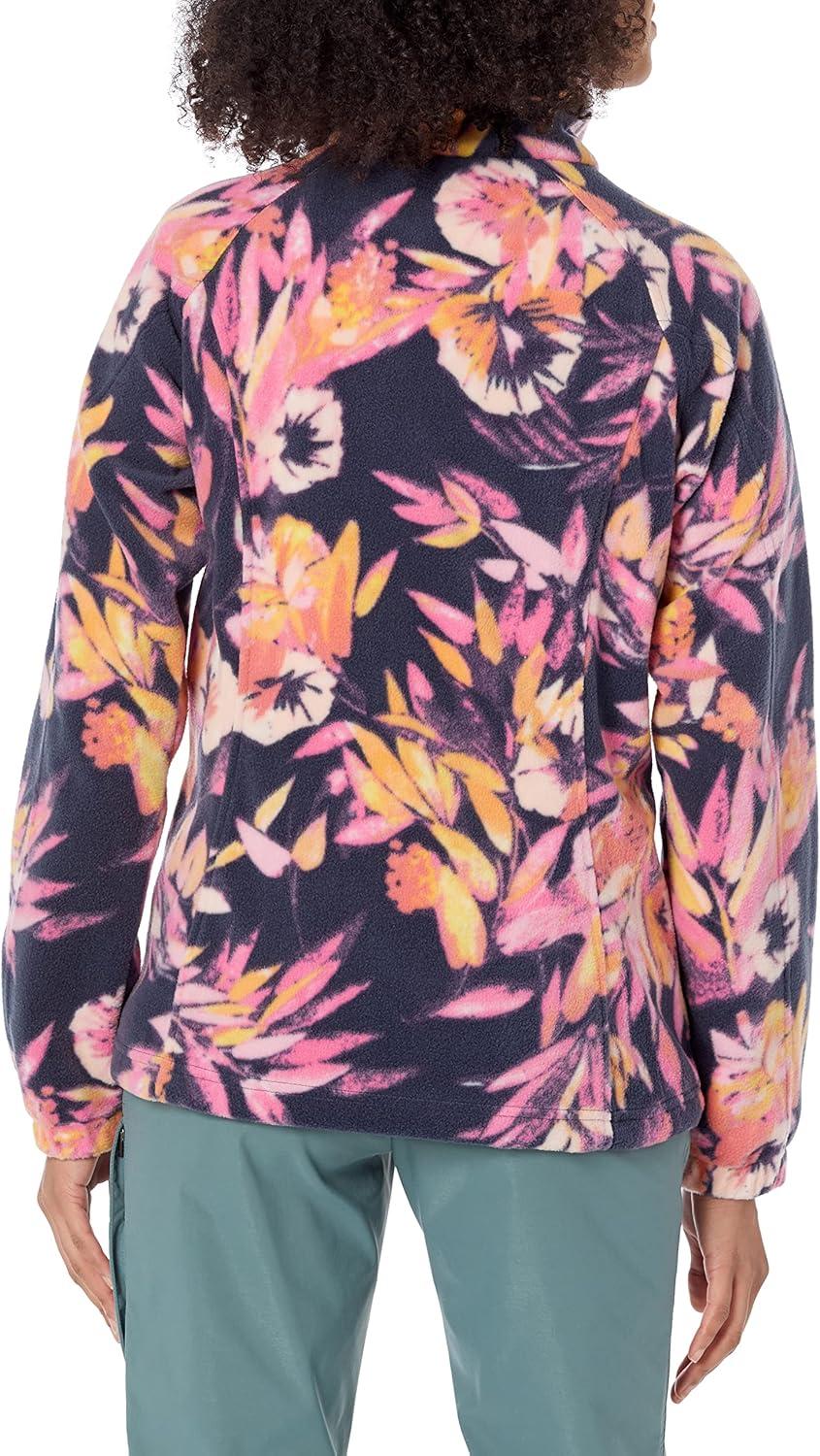 imageColumbia womens Benton Springs Printed Full ZipWild GeraniumWisterian