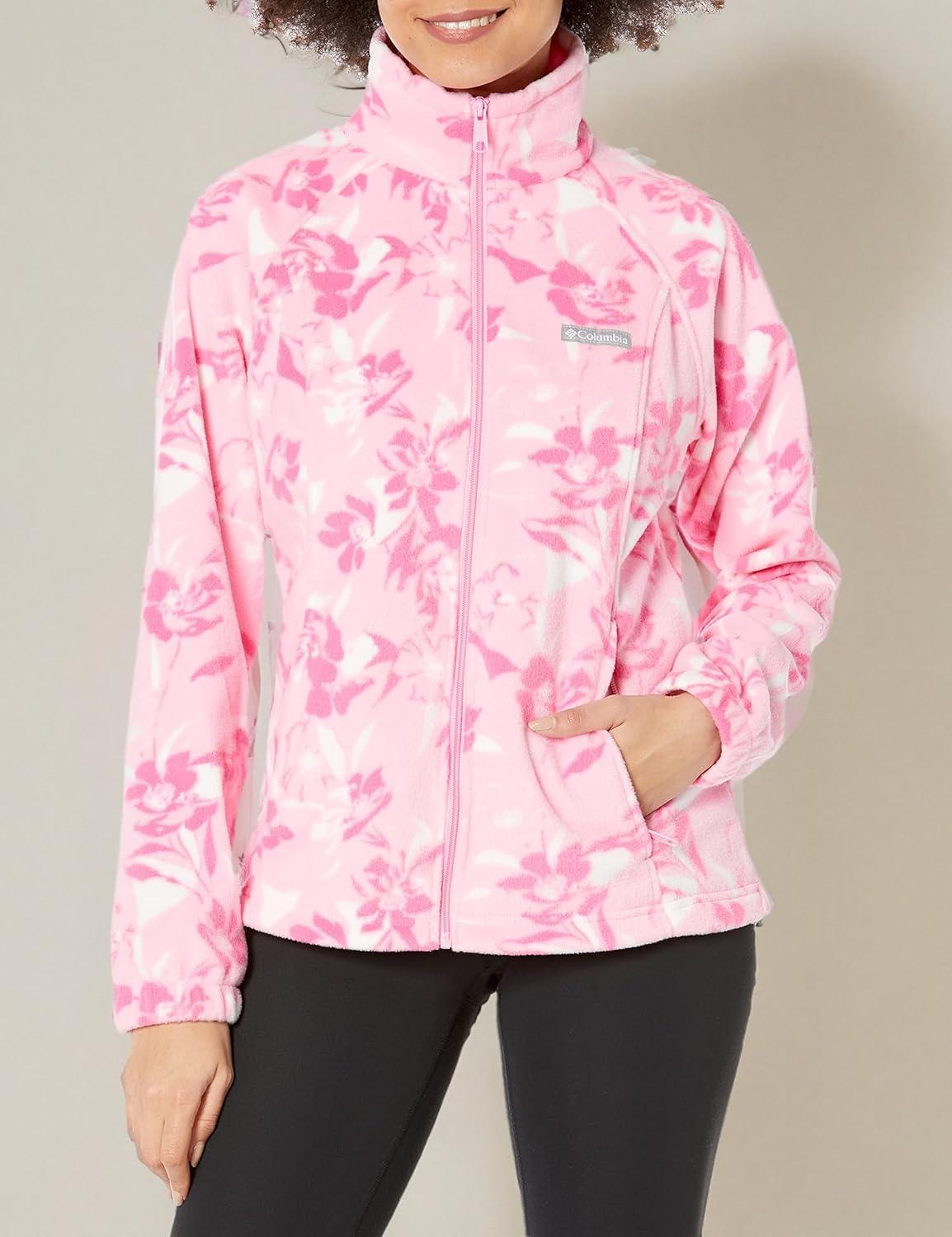 imageColumbia womens Benton Springs Printed Full ZipWild RosePop Flora Tonal