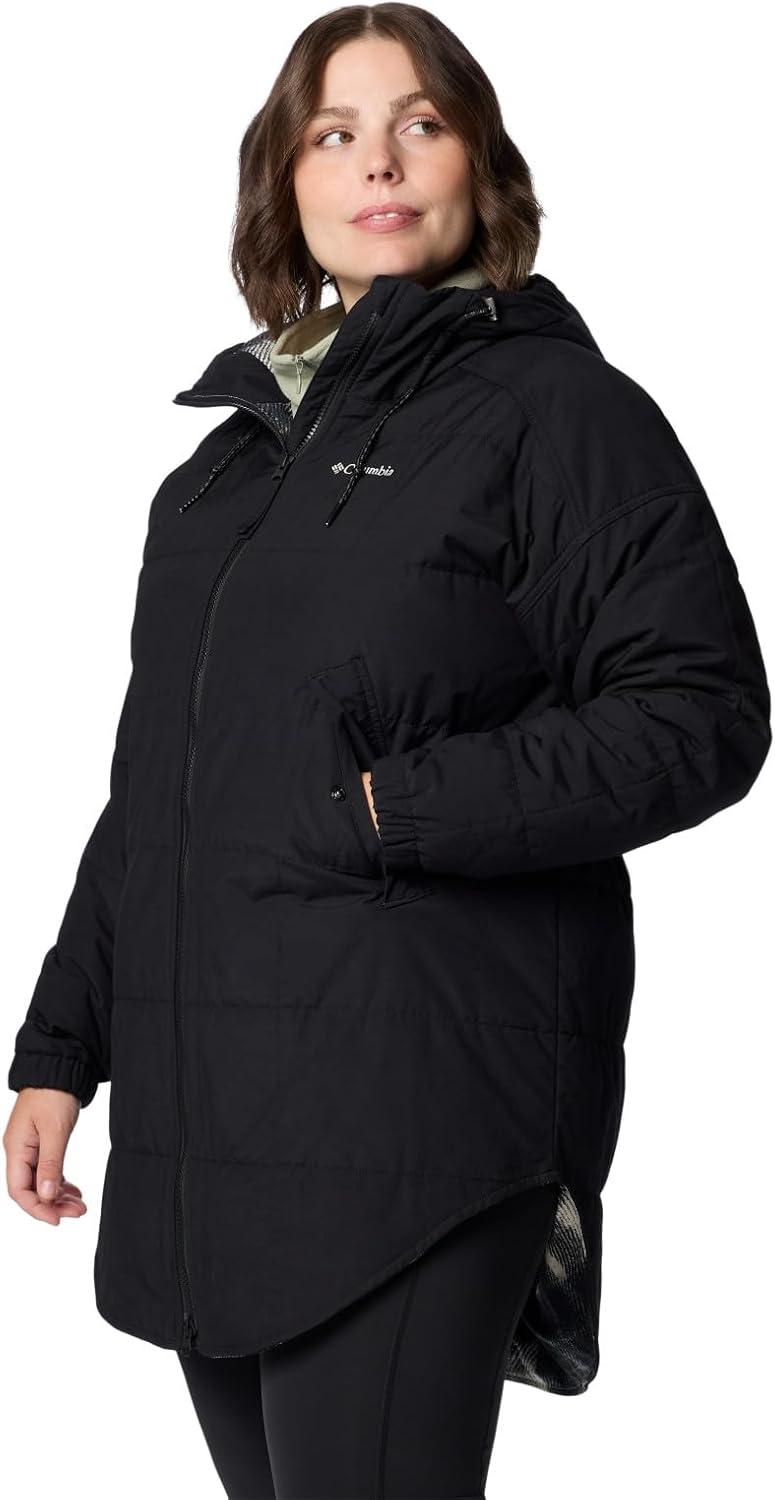 imageColumbia womens Chatfield Hill Ii Novelty JacketBlackChalk Omblur Tonal