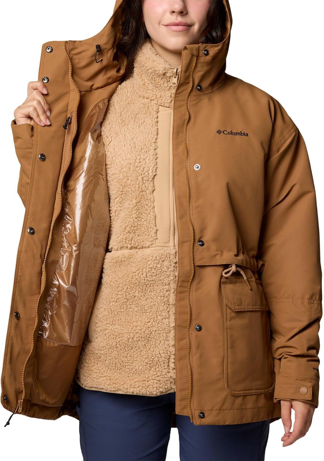imageColumbia womens Drop Ridge Ii Interchange JacketCamel Brown