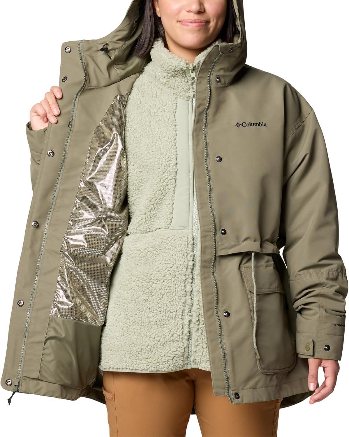 imageColumbia womens Drop Ridge Ii Interchange JacketStone Green