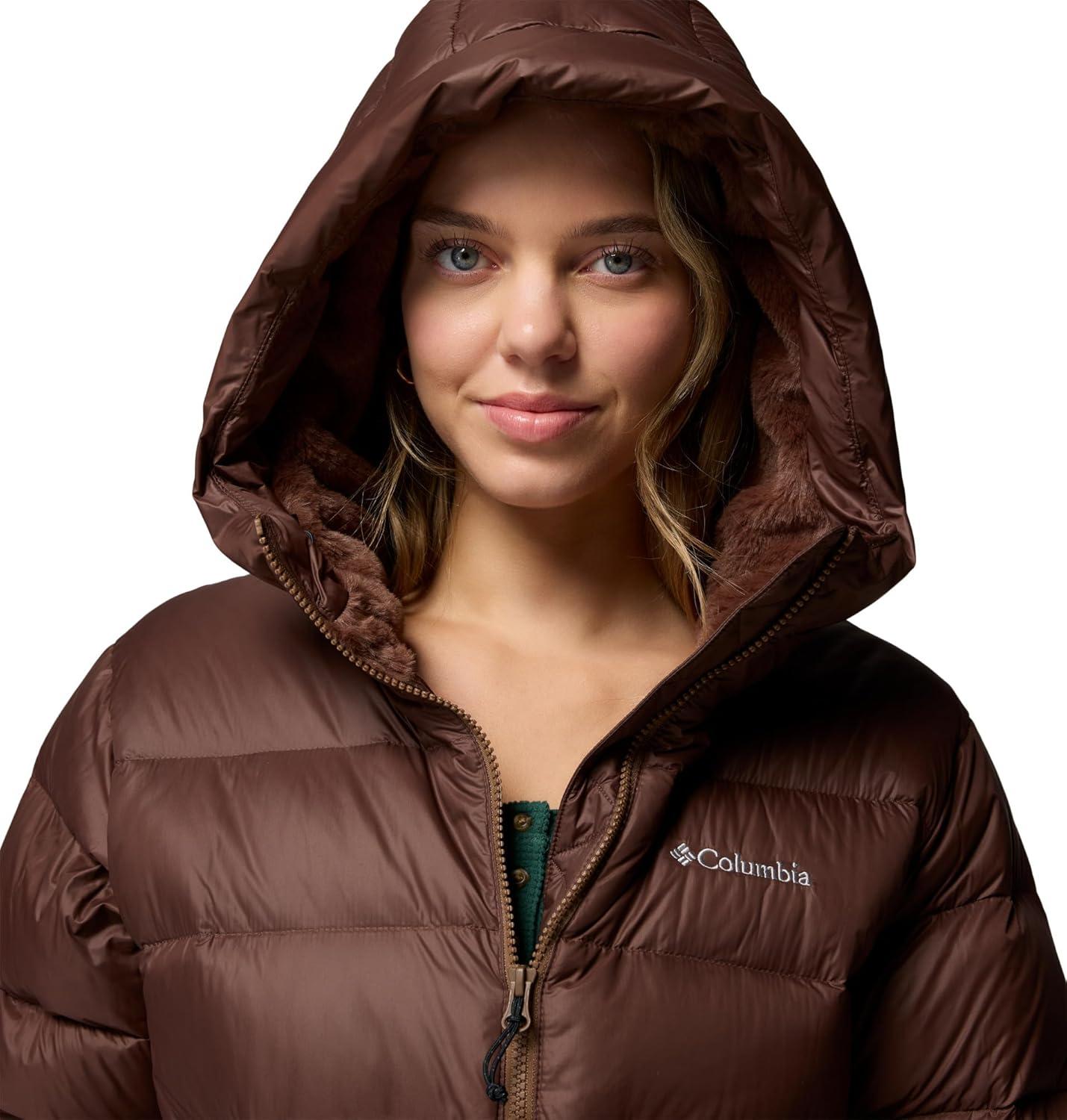 imageColumbia womens Harmony Falls Hooded Down JacketTobacco