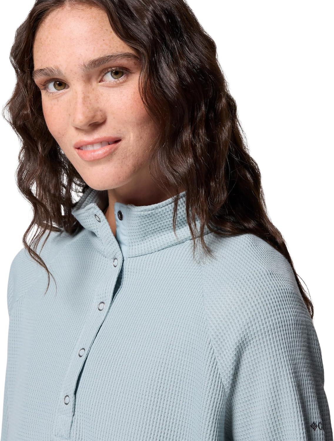 imageColumbia womens Holly Hideaway Waffle Half SnapCrushed Blue