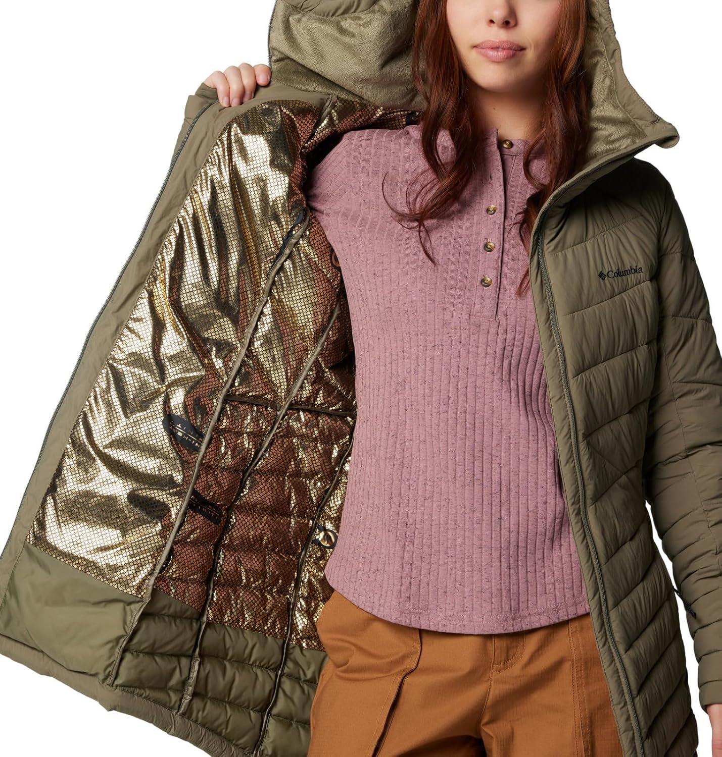 imageColumbia womens Joy Peak Ii Mid JacketStone Green