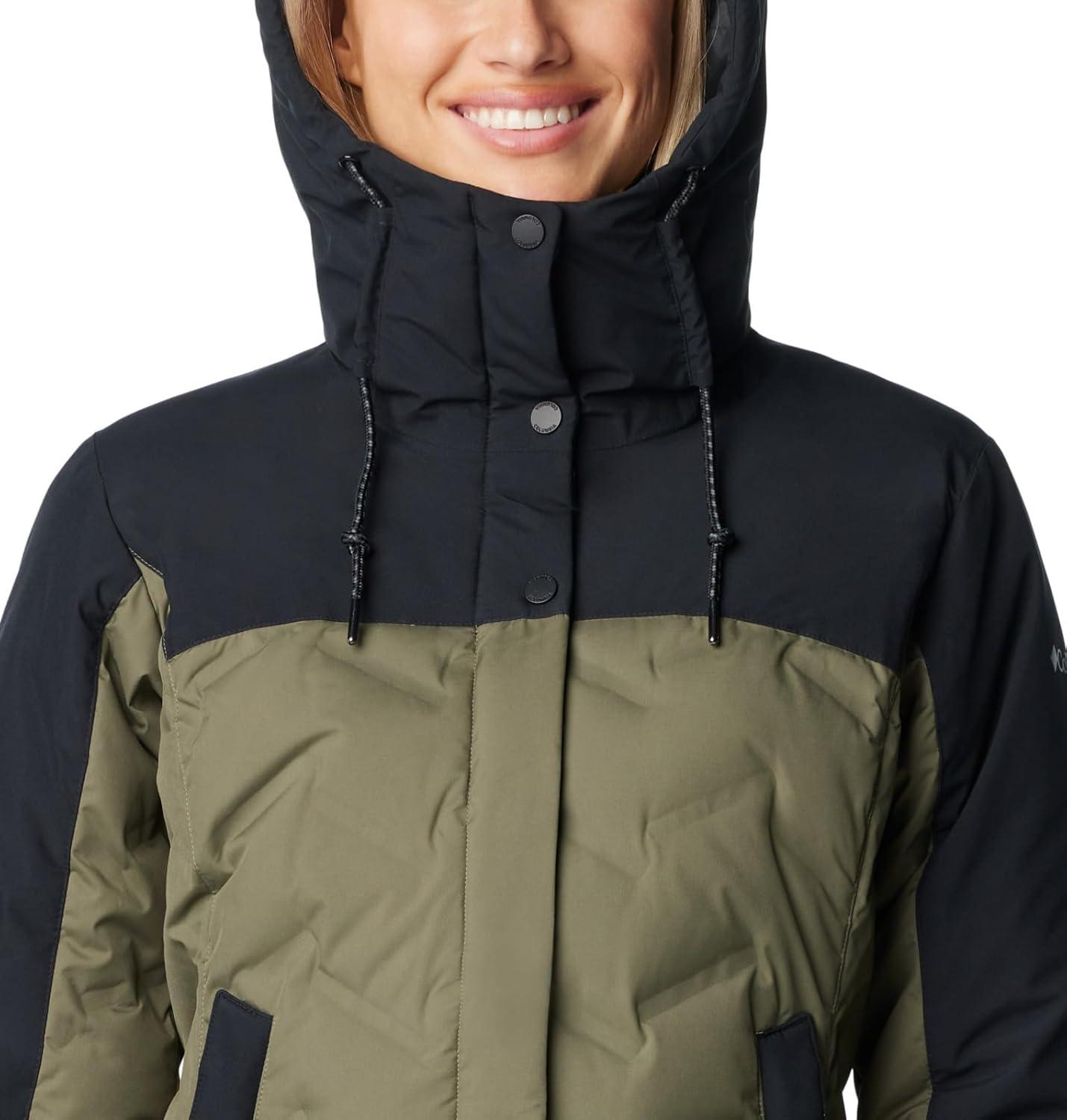imageColumbia womens Mountain Croo Iii Mid Down JacketStone GreenBlack