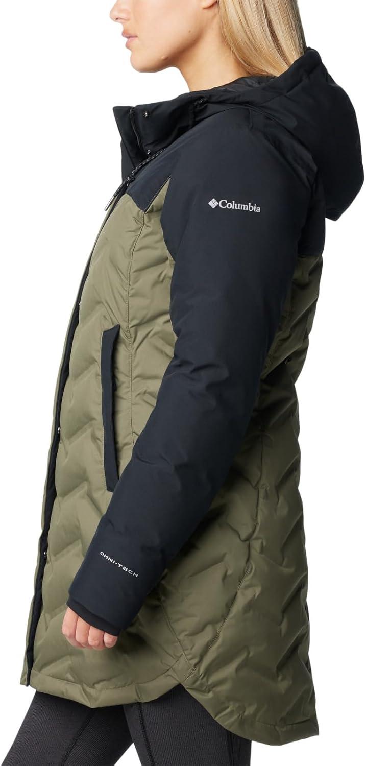 imageColumbia womens Mountain Croo Iii Mid Down JacketStone GreenBlack