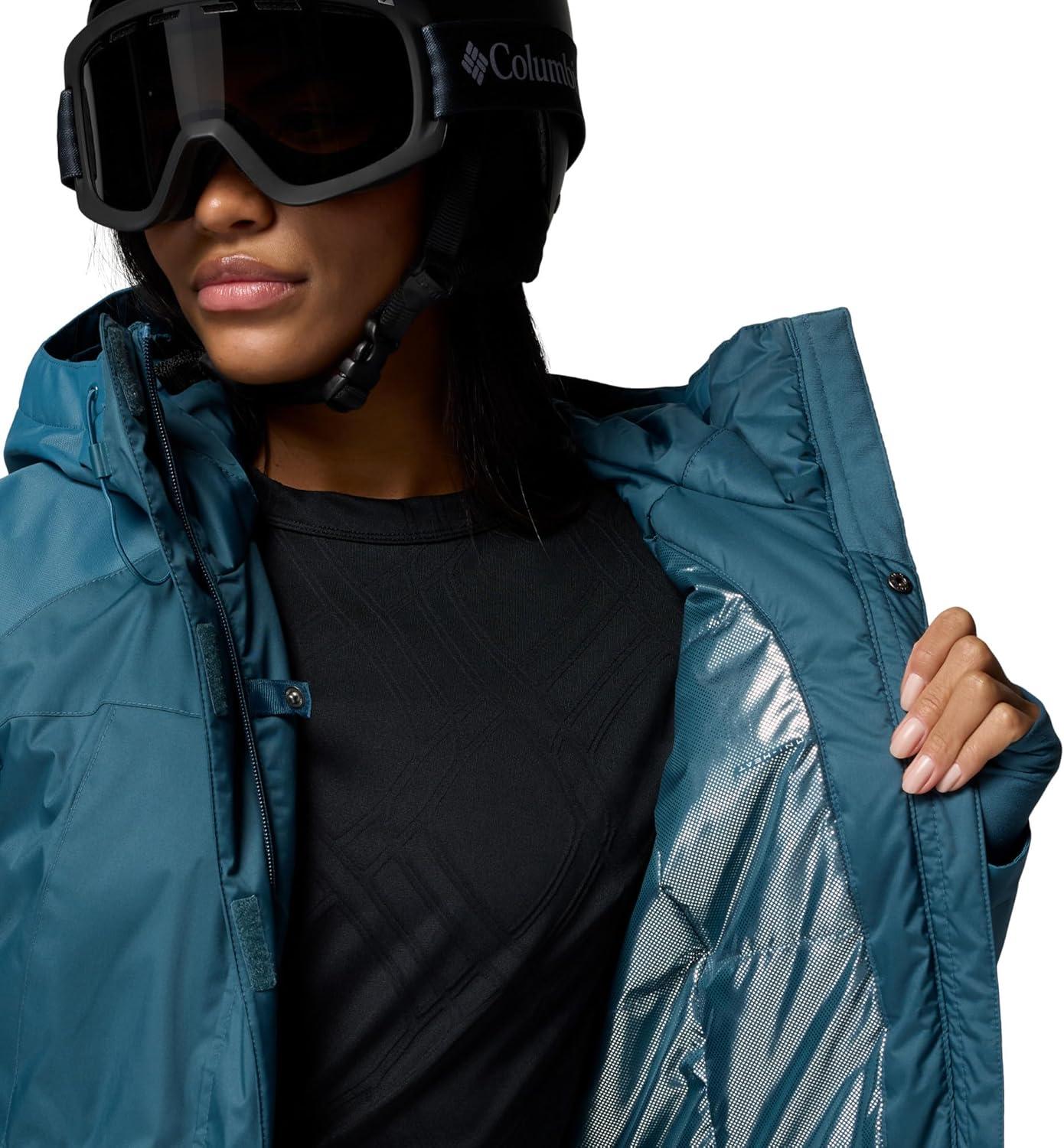 imageColumbia womens Snowy Summit Insulated JacketEverblue Dobby