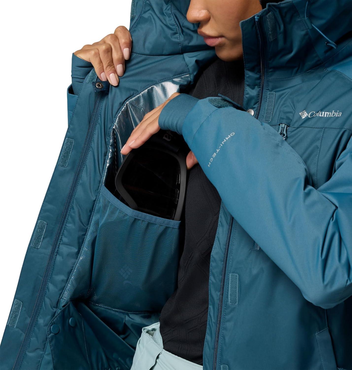 imageColumbia womens Snowy Summit Insulated JacketEverblue Dobby