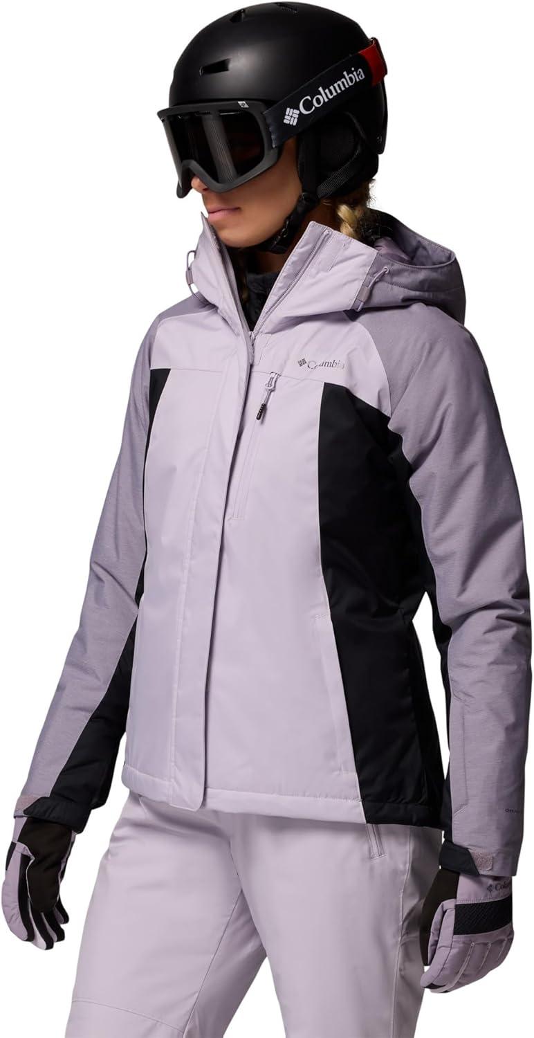 imageColumbia womens Snowy Summit Insulated JacketLavender PearlBlackShl Prpl Crss Dy