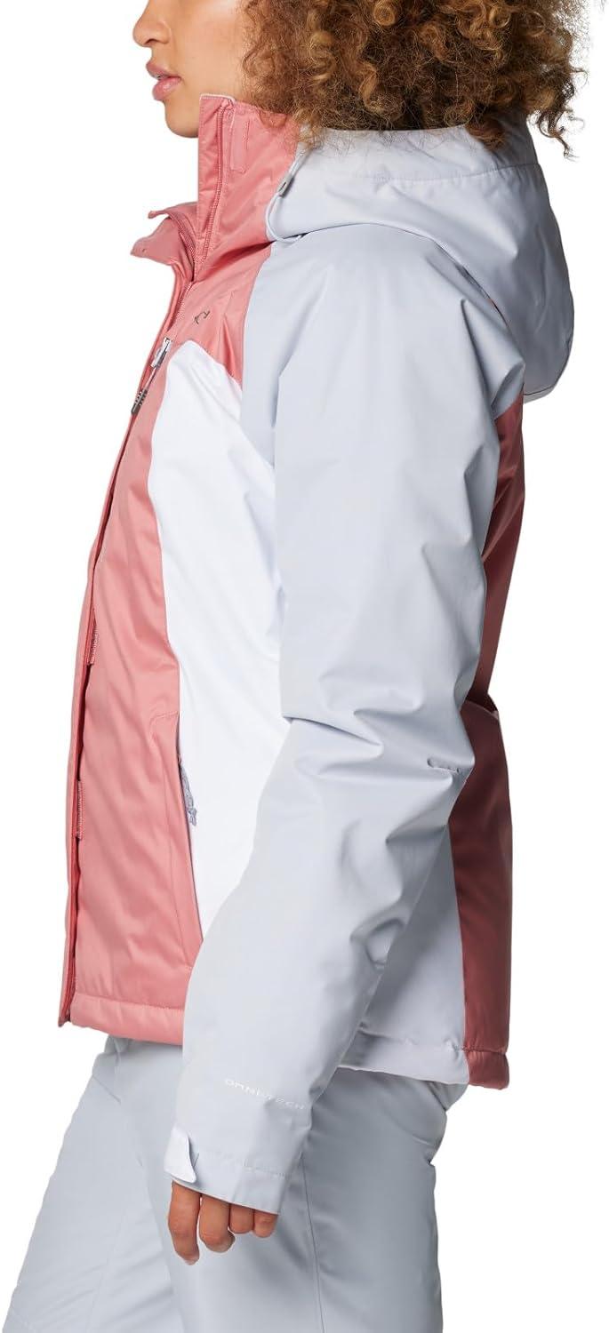 imageColumbia womens Snowy Summit Insulated JacketPink AgaveWhiteCirrus Grey Dobby