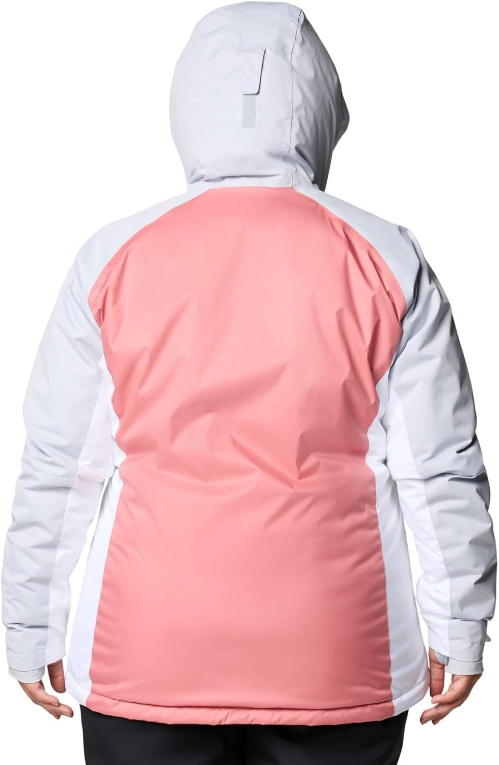 imageColumbia womens Snowy Summit Insulated JacketPink AgaveWhiteCirrus Grey Dobby