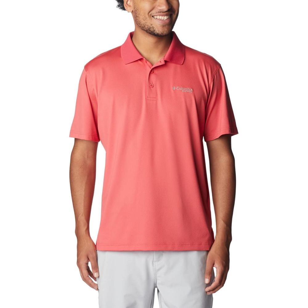 imageColumbia Mens Low Drag Offshore PoloSunset Red