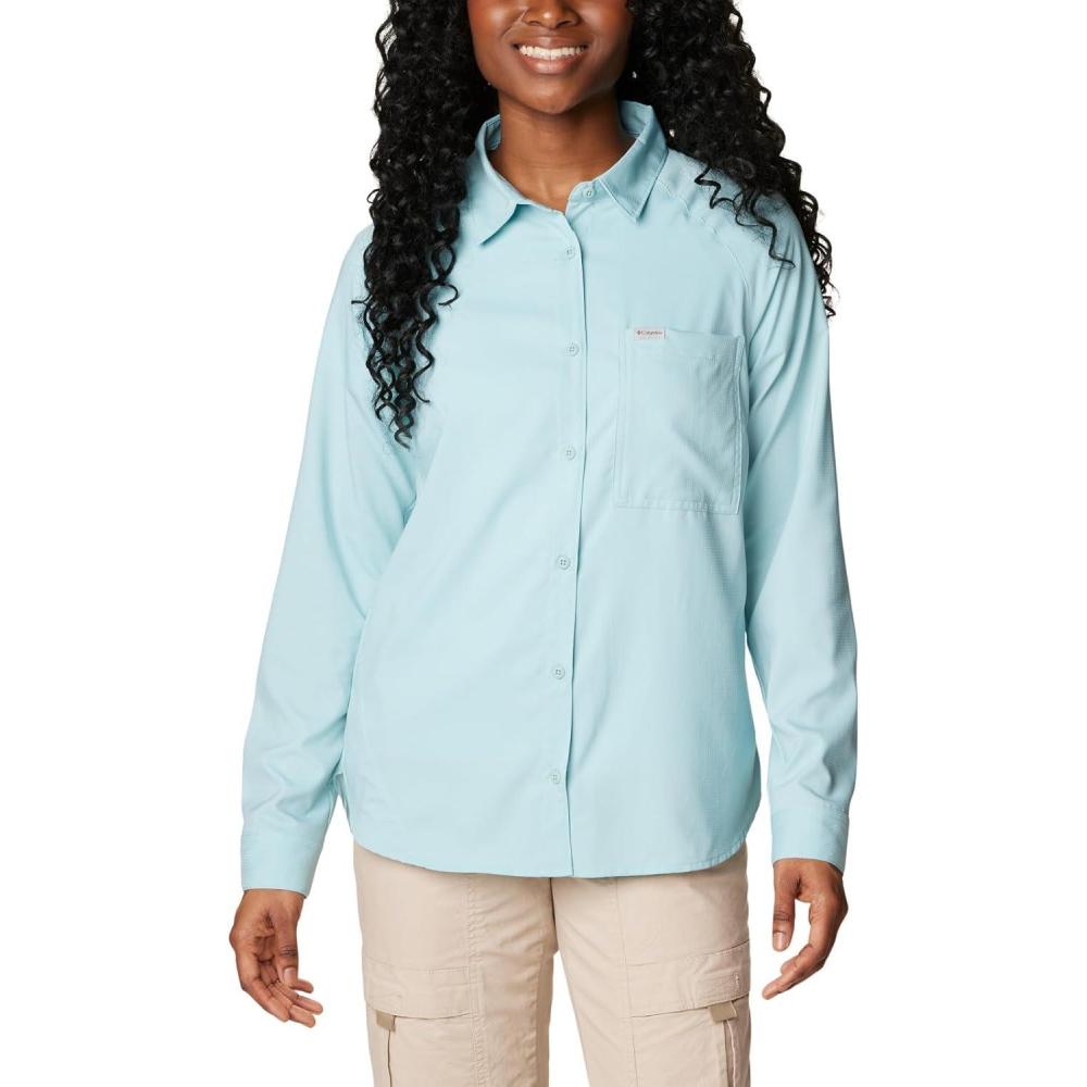 imageColumbia Womens Anytime Lite Long Sleeve ShirtAqua Haze