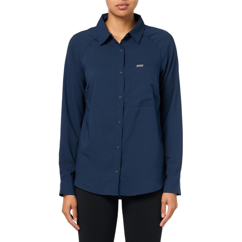 imageColumbia Womens Anytime Lite Long Sleeve ShirtCollegiate Navy