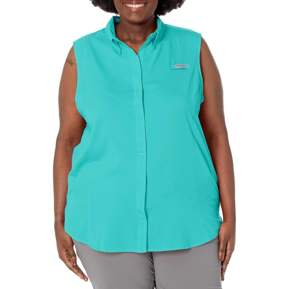 imageColumbia Womens Extended Tamiami Womens Sleeveless ShirtElectric Turquoise
