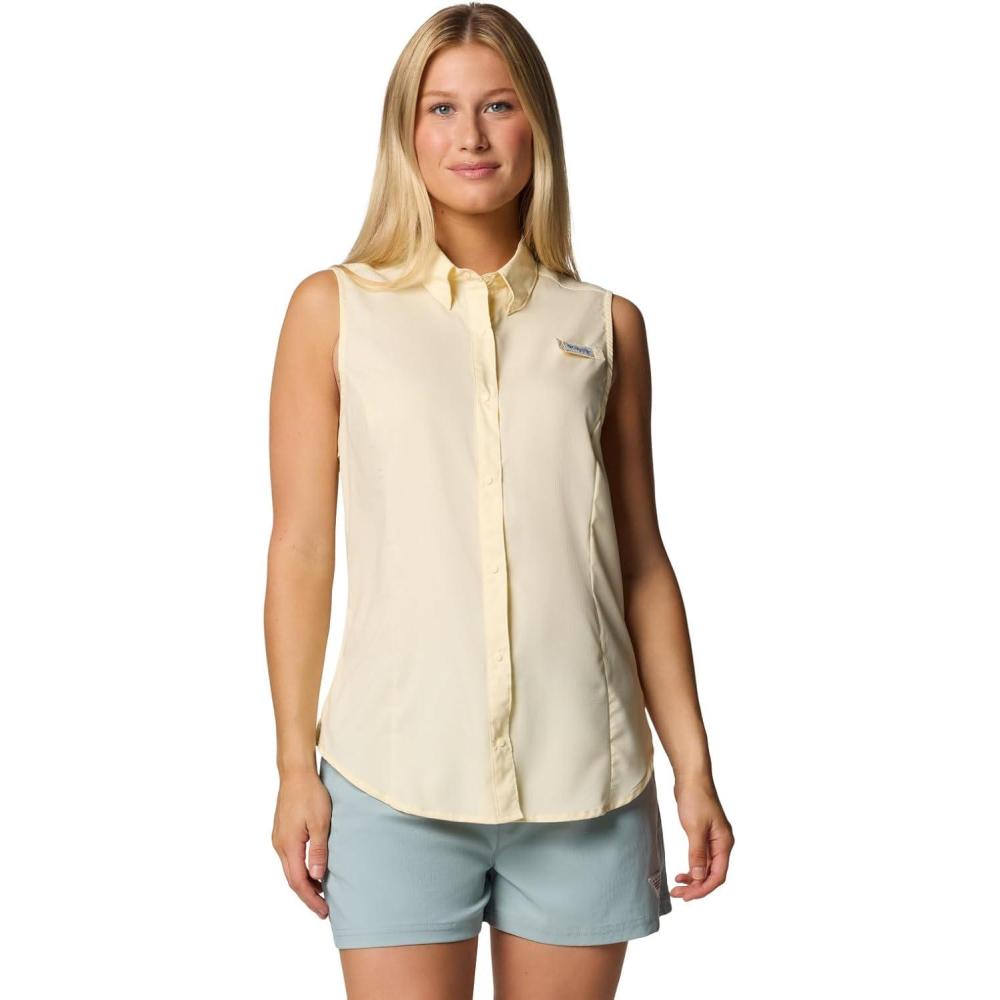 imageColumbia Womens Extended Tamiami Womens Sleeveless ShirtLemon Wash