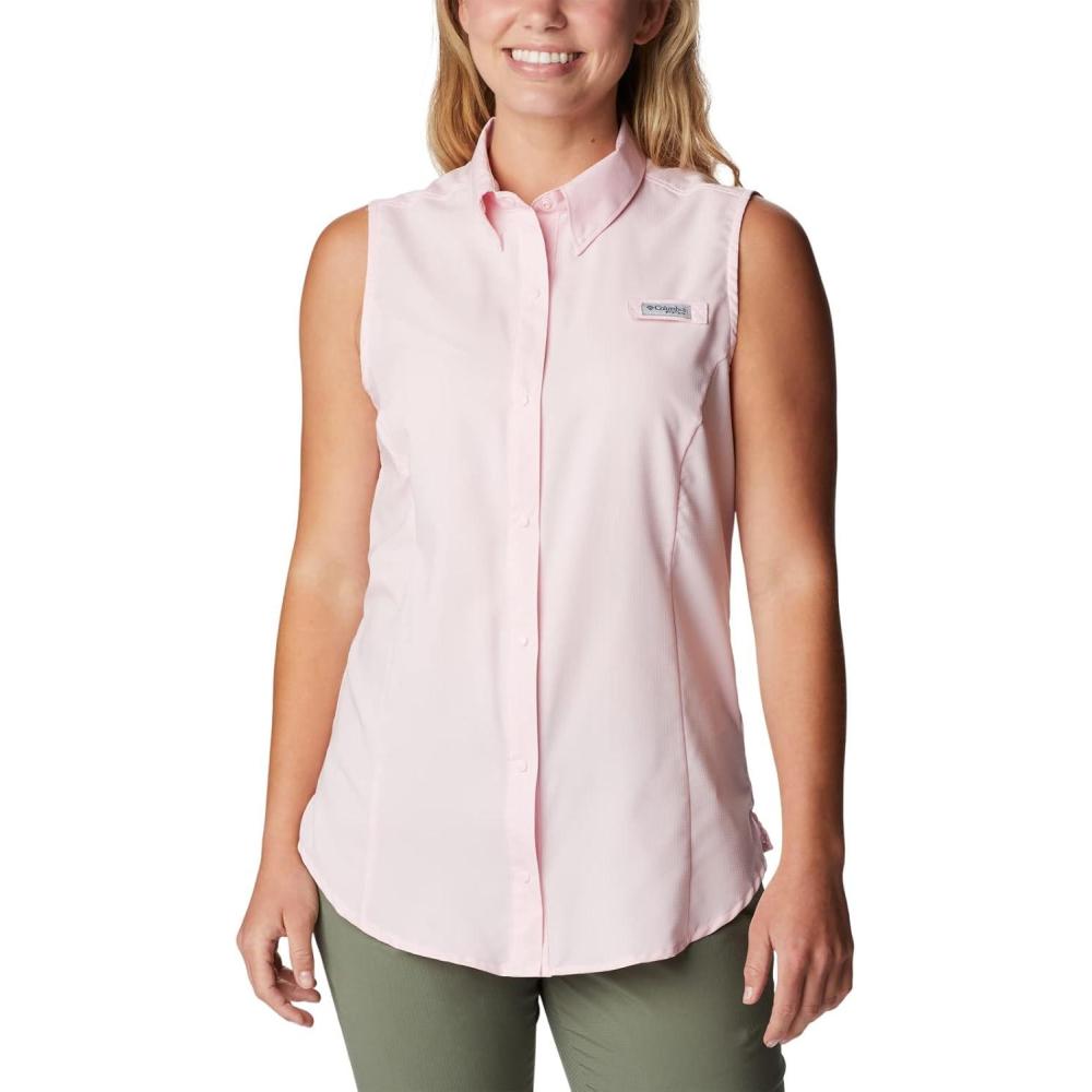 imageColumbia Womens Extended Tamiami Womens Sleeveless ShirtSatin Pink