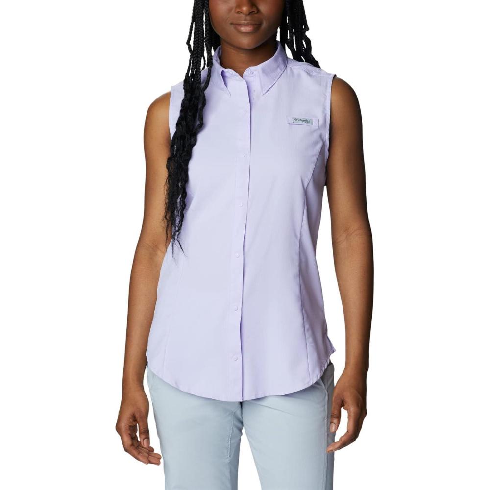 imageColumbia Womens Extended Tamiami Womens Sleeveless ShirtSoft Violet