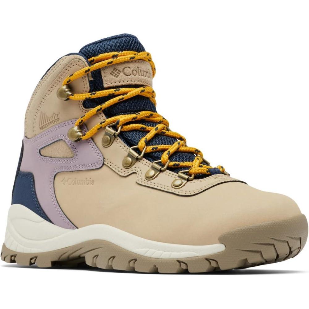 imageColumbia Womens Newton Ridge Plus Waterproof Amped Hiking BootAncient FossilShale Mauve