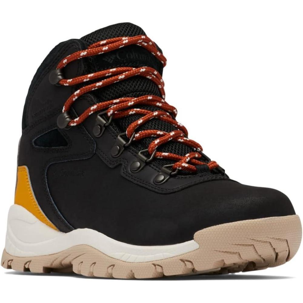 imageColumbia Womens Newton Ridge Plus Waterproof Amped Hiking BootBlackGolden Yellow