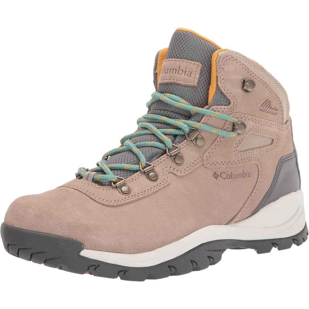 imageColumbia Womens Newton Ridge Plus Waterproof Amped Hiking BootOxford TanDusty Green